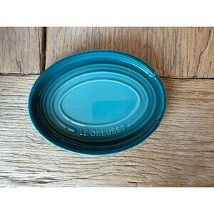 Le Creuset Stoneware Oval Spoon Blue Riviera NEW